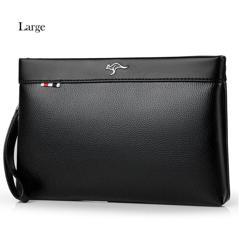 Luxury Brand Business Men Wallet Leather Man Clutch Bag Coins Pocket Purse Casual Envelope Long Wallets Male Handy Bag for IPAD