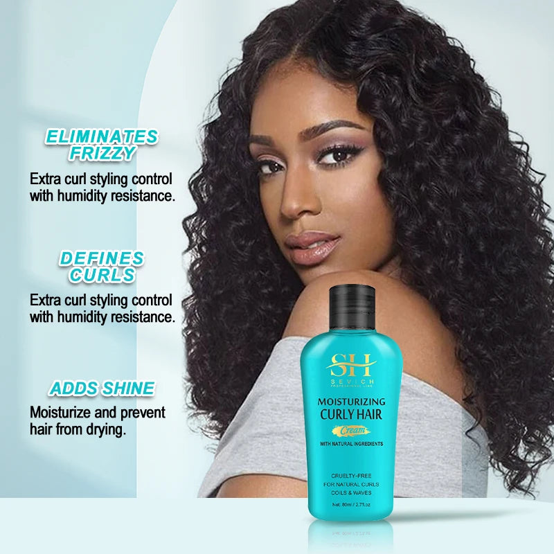 Curly Hair Care Styling Hair Moisturizing Set Natural Curl Boost Hair Bounce Hair Elastic Cream Styling Enhancing Hair Care