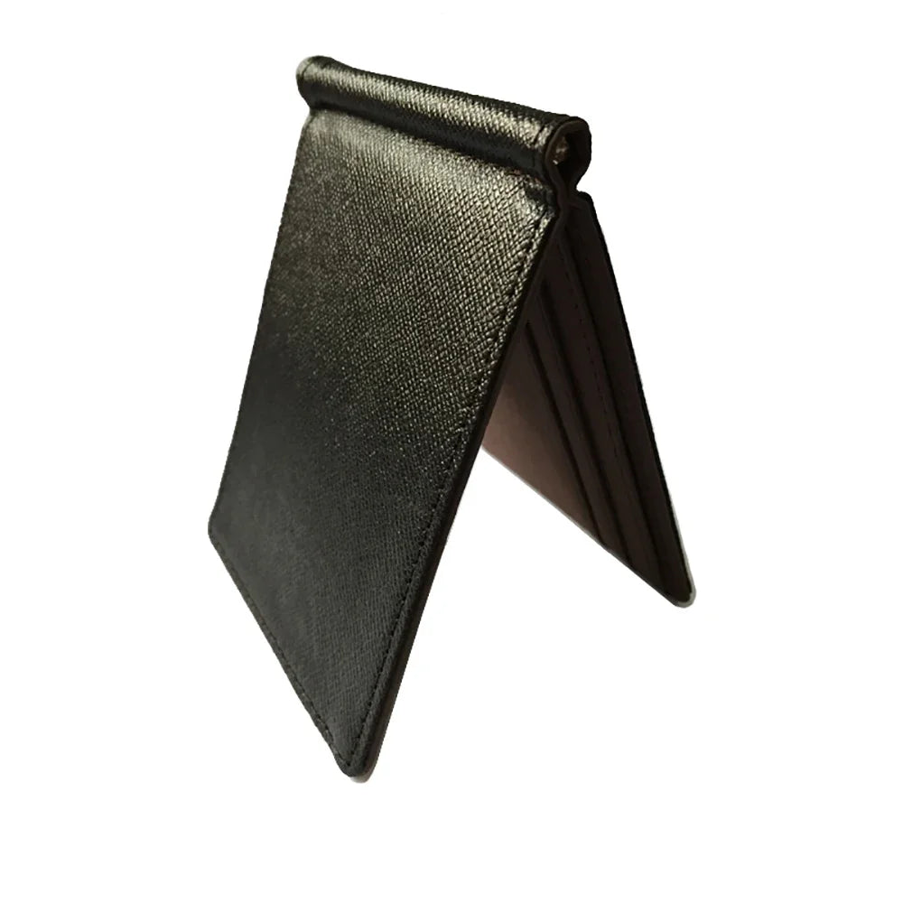 Brand Men Wallet Short Skin Wallets Purses PU Leather Money Clips Sollid Thin Wallet for Men Purses