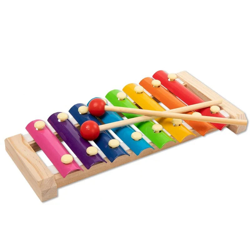 Montessori Wooden Rattles for Baby Crib Toys Baby Rattle Educational Musical Wooden Toys Children Games Baby Toys 0 12 Months