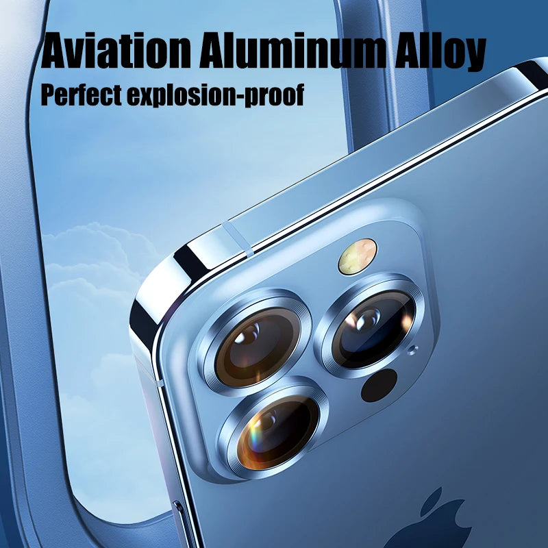 Luxury Camera Lens Protector Glass for Iphone 13 12 11 14 Pro Max Camera Protective Glass for Iphone 12 13 Back Lens Protector