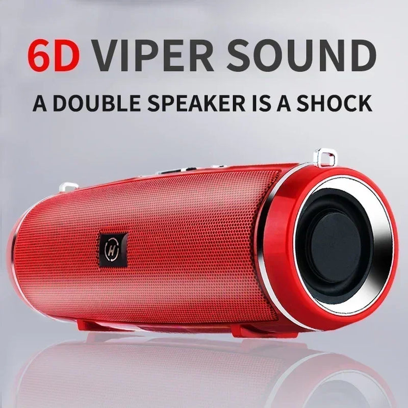 Portable Bluetooth Speakers Mini Wireless High Fidelity Surround Sound Subwoofer Outdoor Waterproof Camping Party Loudspeaker