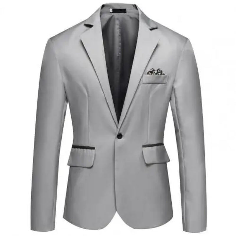 Formal Casual Formal Lapel Suit Coat for Business Men Blazer Formal Casual Formal Lapel Suit Coat for Business