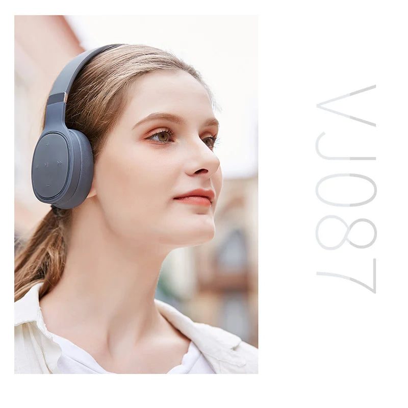 Bluetooth 5.0 Headphones Headset Fashionable Wireless Stereo HIFI Headphones for Phones PC and Music Support 3.5Mm Audio