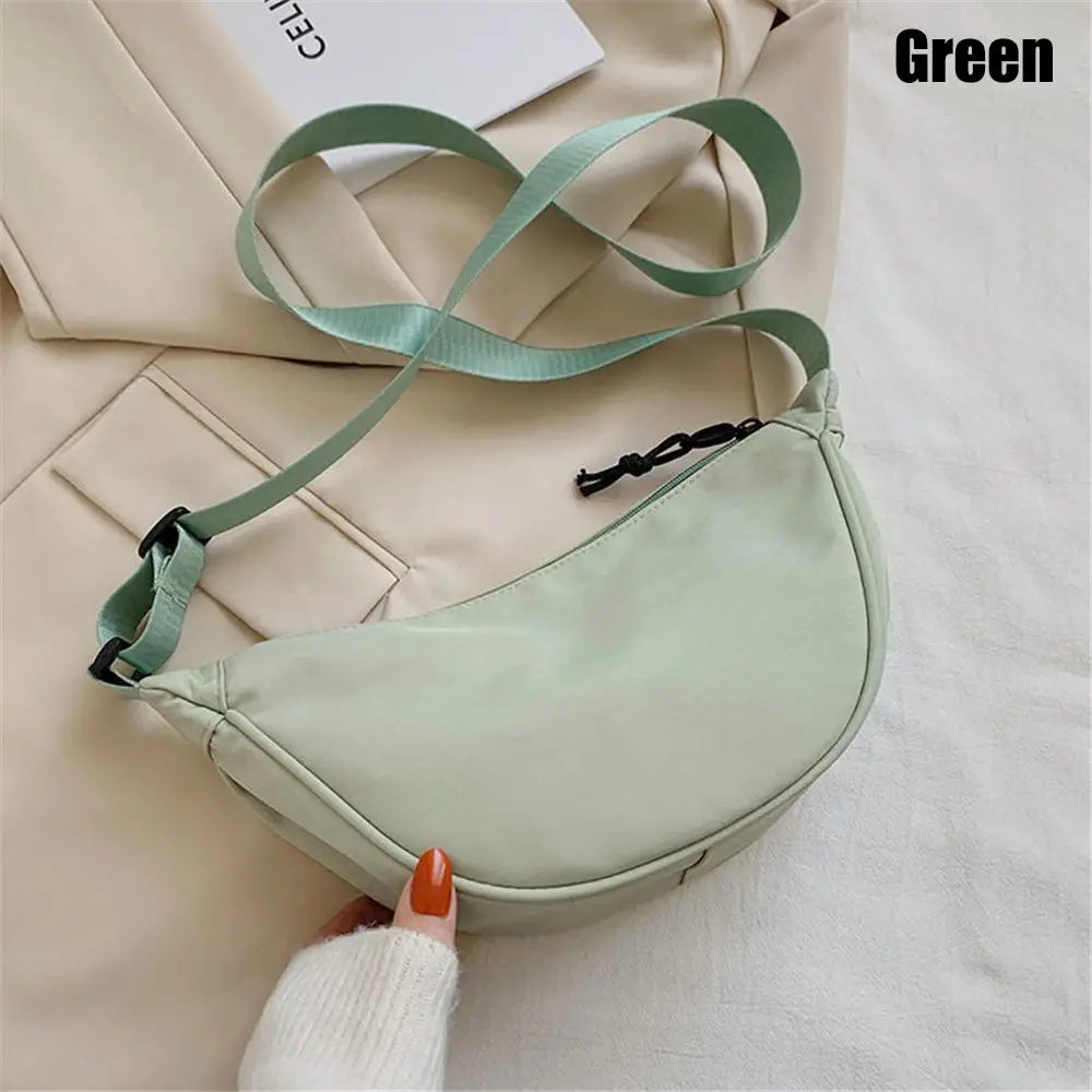 Fashion Nylon Casual Hobos Chest Bag Underarm Bag Crossbody Bag for Women Students Shoulder Cross Body Bag