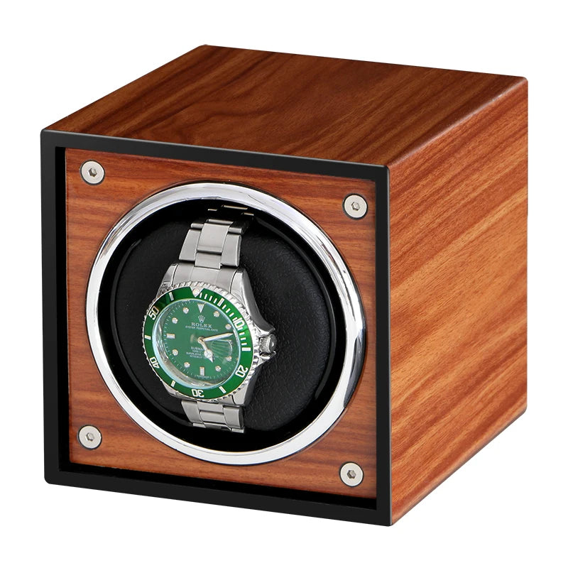 Watch Winder Box Accessories Display Mechanical Single Rotating Watch Uhrenbeweger for Men Automatic Watch