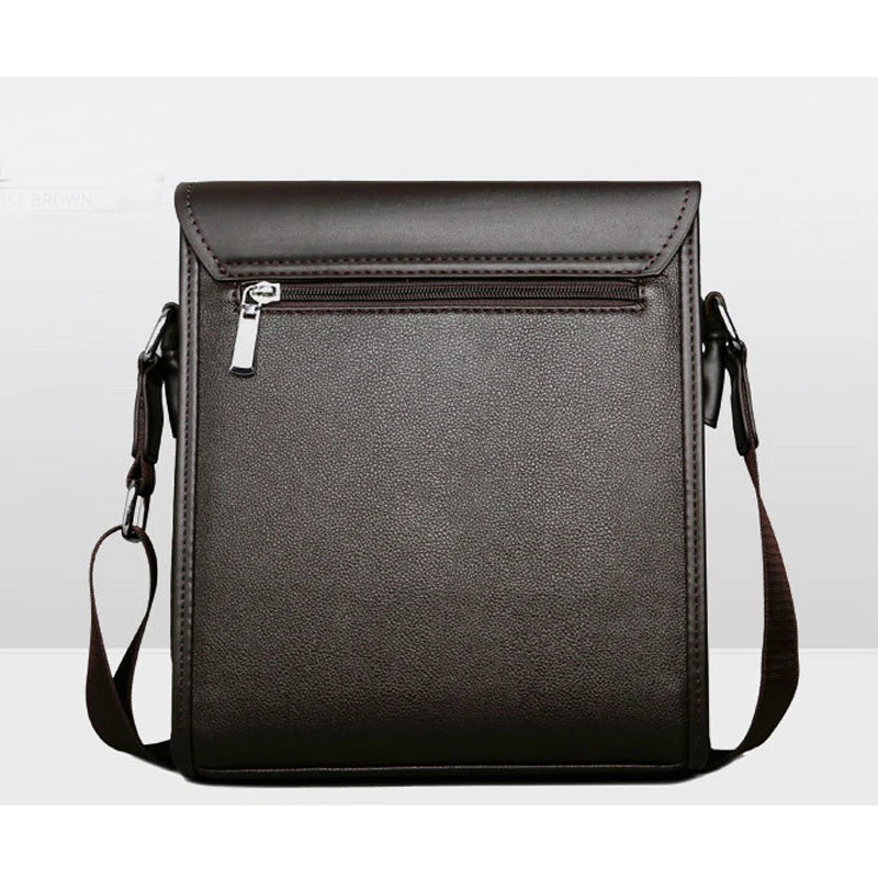 Famous Brand Men'S Messenger Bag Fashion Crossbody Bags for Male Casual Pu Leather Shoulder Bag Handbags Sac Épaule