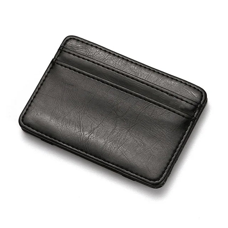 Fashion Men Slim Wallet Male Ultra Thin Short Men Magic Wallet Money Cash Card Holder Purse