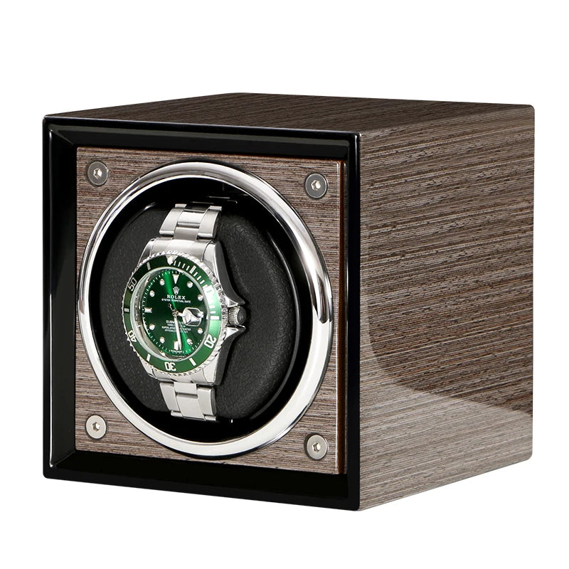 Watch Winder Box Accessories Display Mechanical Single Rotating Watch Uhrenbeweger for Men Automatic Watch