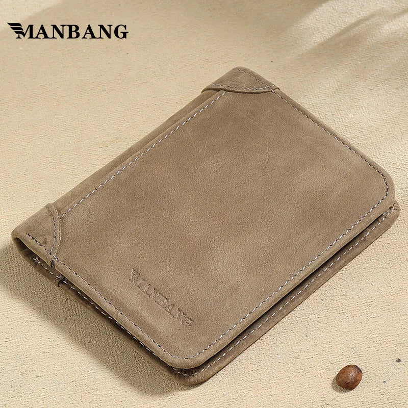 Classic Style Wallet Genuine Leather Men Wallets Short Male Purse Card Holder Wallet Men Fashion High Quality