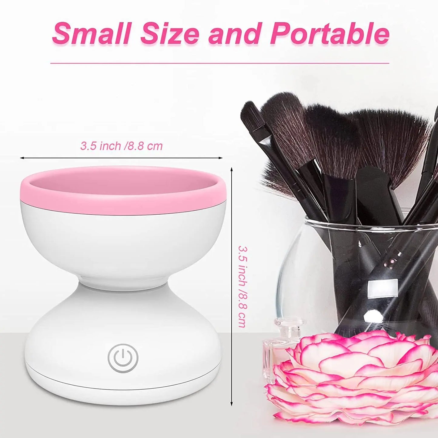 Portable USB Makeup Brush Cleaner Machine Electric Cosmetic Brush Cleaning Washing Tools Automatic Cleaning Makeup Brushes