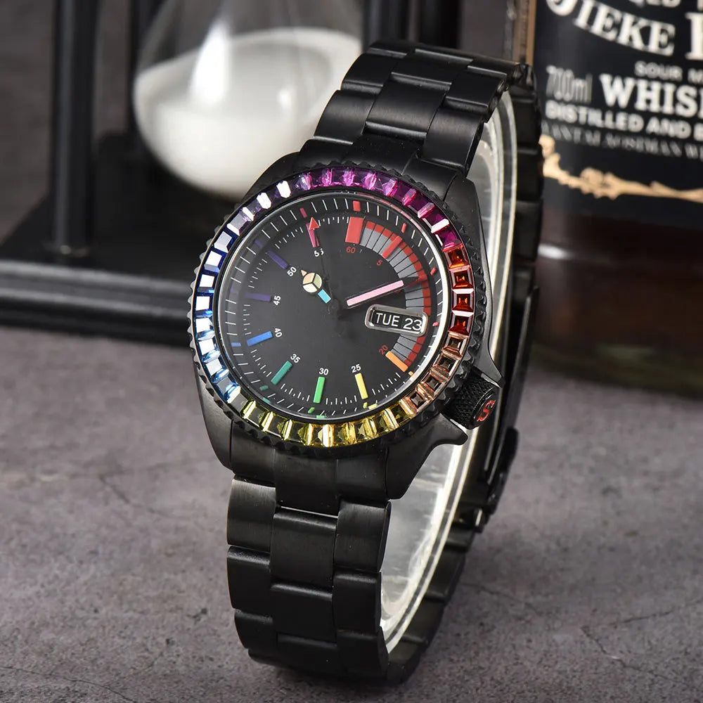 NH36 Watch SKX007  Men Watch New Men Luxury Automatic Mechanical NH35 Watch Movement Stainless Steel Waterproof Watch