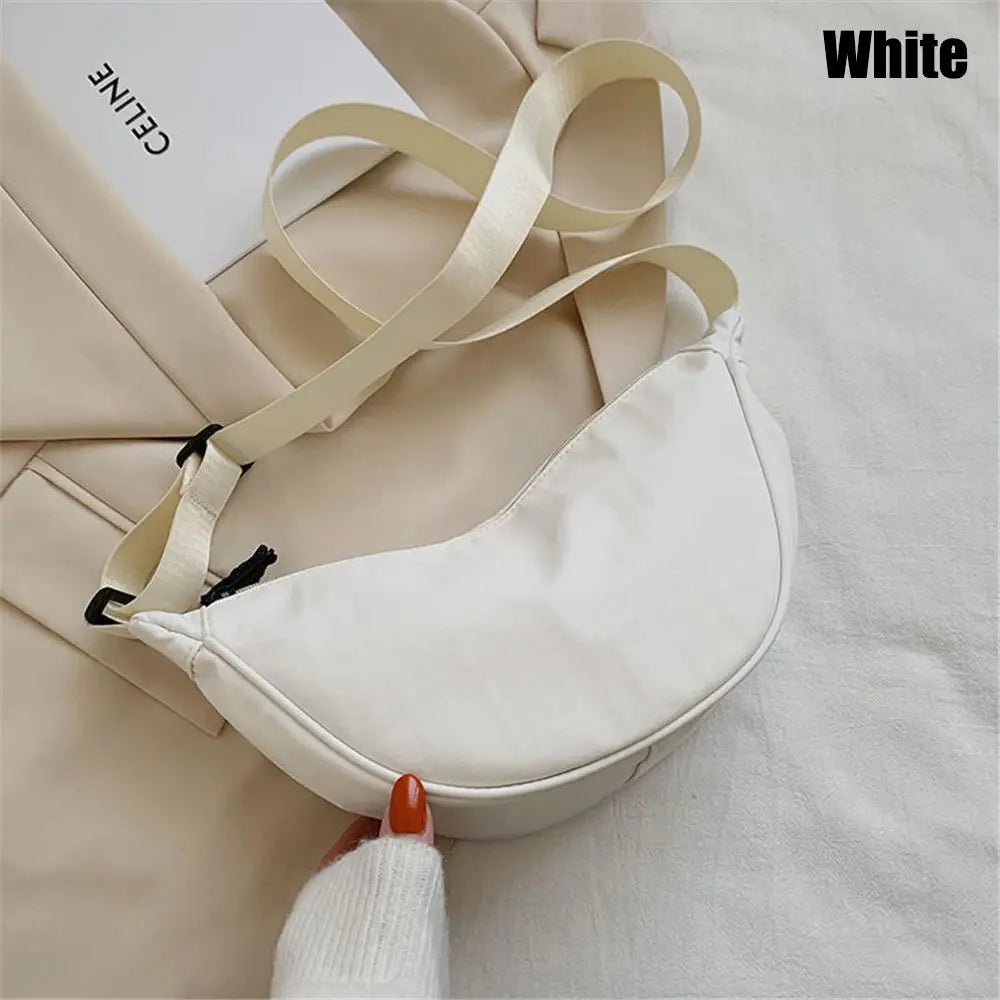 Fashion Nylon Casual Hobos Chest Bag Underarm Bag Crossbody Bag for Women Students Shoulder Cross Body Bag