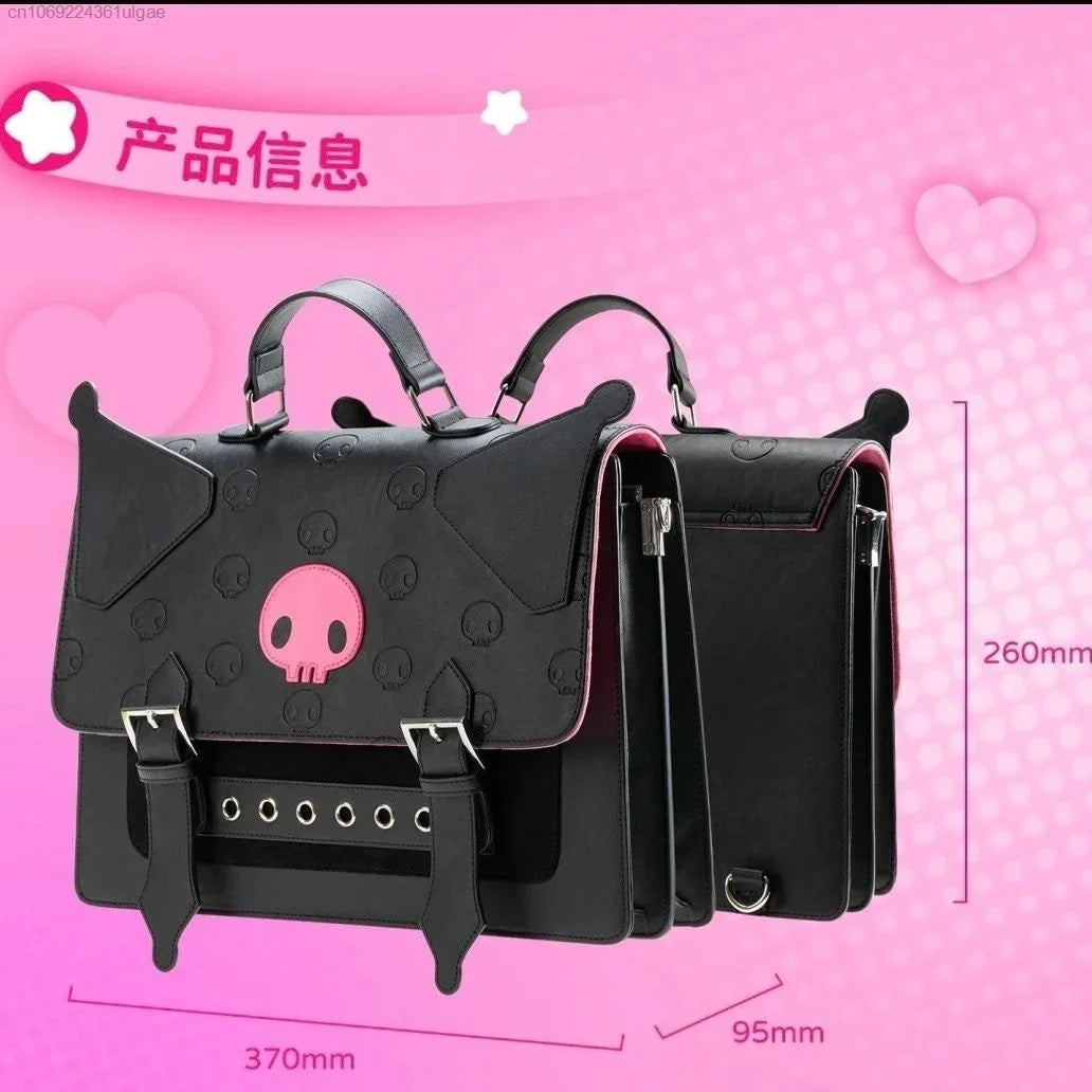 Sanrio New Kuromi Academy Style Large Capacity Crossbody Bag Y2K JK Backpack Women Japanese Style Shoulder Bags Trend Handbag