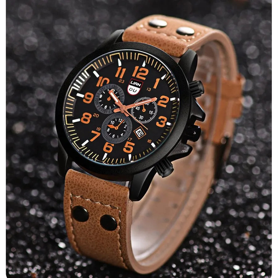 Men Quartz Watch Fashion Simple Business Belt Quartz Watch for Men Watch Student Wristwatch Sports Non Mechanical