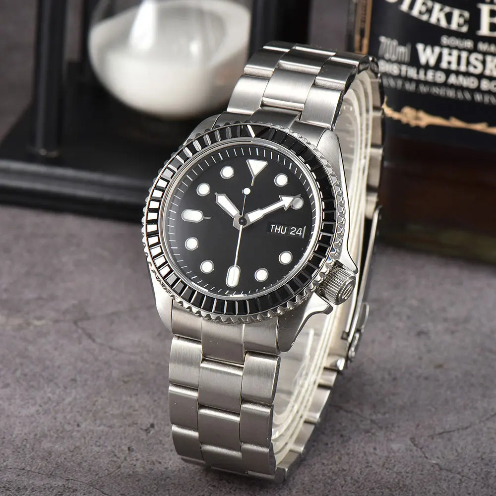 NH36 Watch SKX007  Men Watch New Men Luxury Automatic Mechanical NH35 Watch Movement Stainless Steel Waterproof Watch