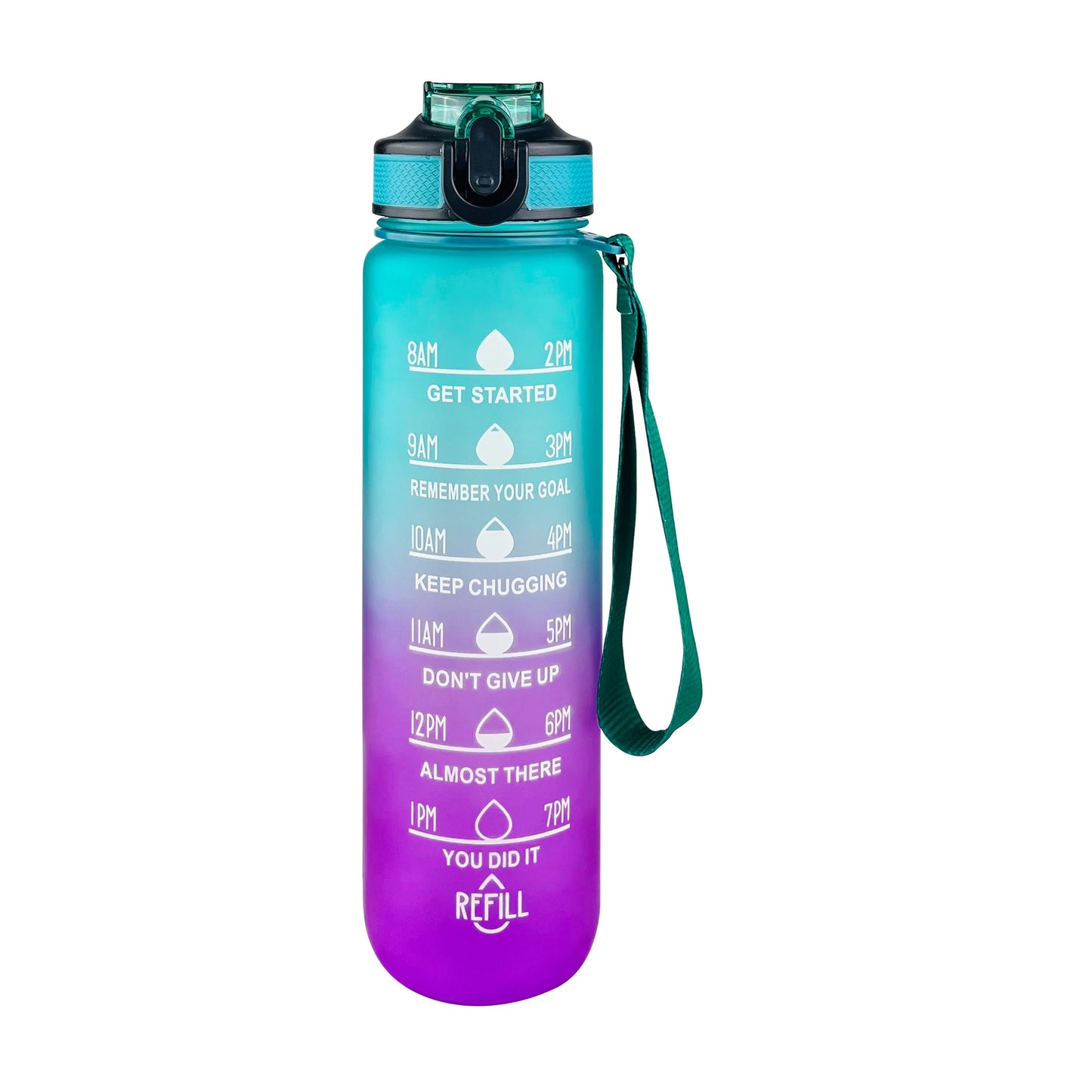 1000Ml Water Bottle Smart Sport Bottle 1L for Travel Fittness Plastic Drink Bottles for Water Cups Kettle Straw Drinkware SM001