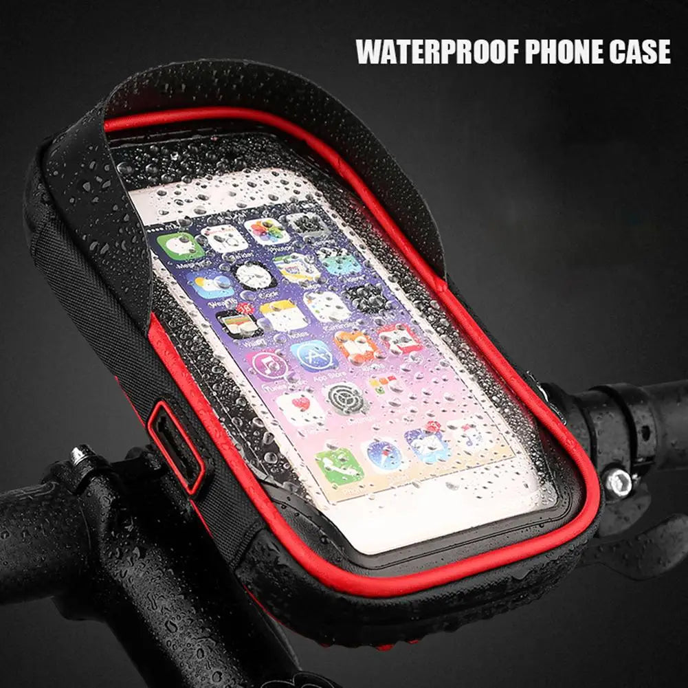 Bike Bicycle Motorcycle Mobile Phone Holder for Motor Stand Waterproof Case Bag Cover Handlebar Mount Holder for Cellphone