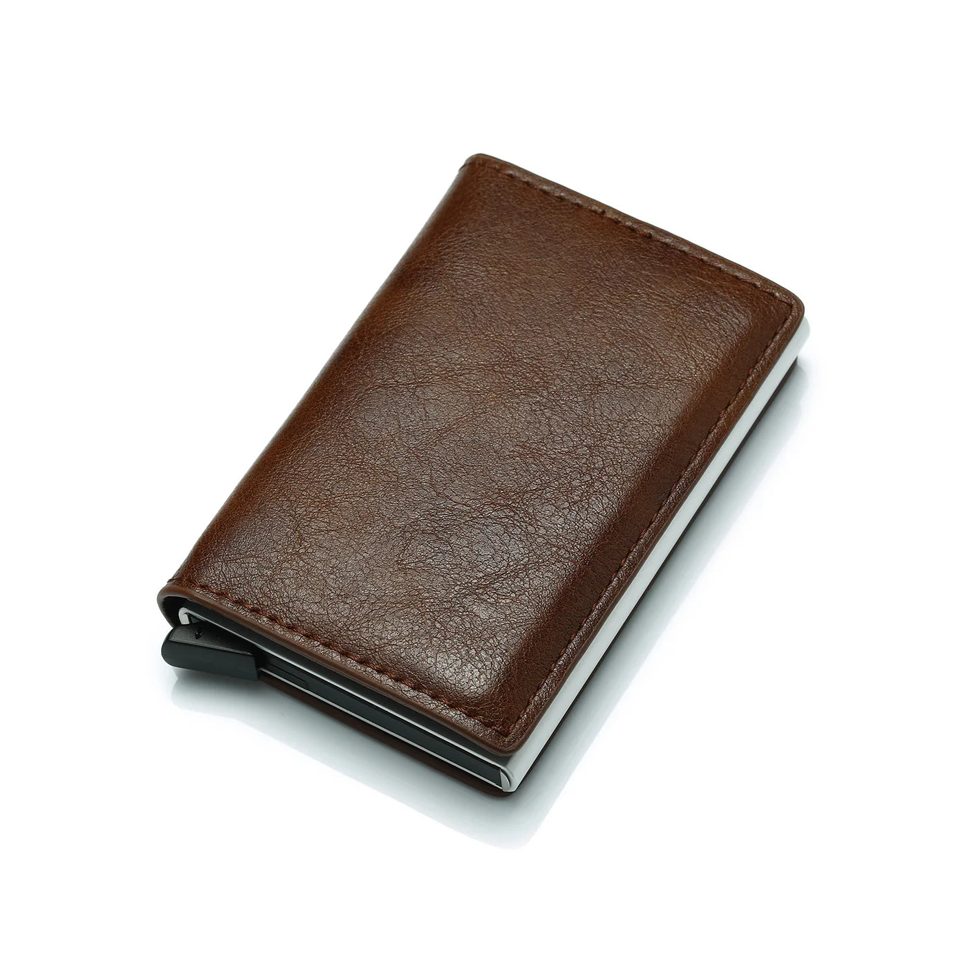 Wallet Credit Card Holder Men Wallet RFID Box Bank Card Holder Vintage Leather Wallet with Money Clips