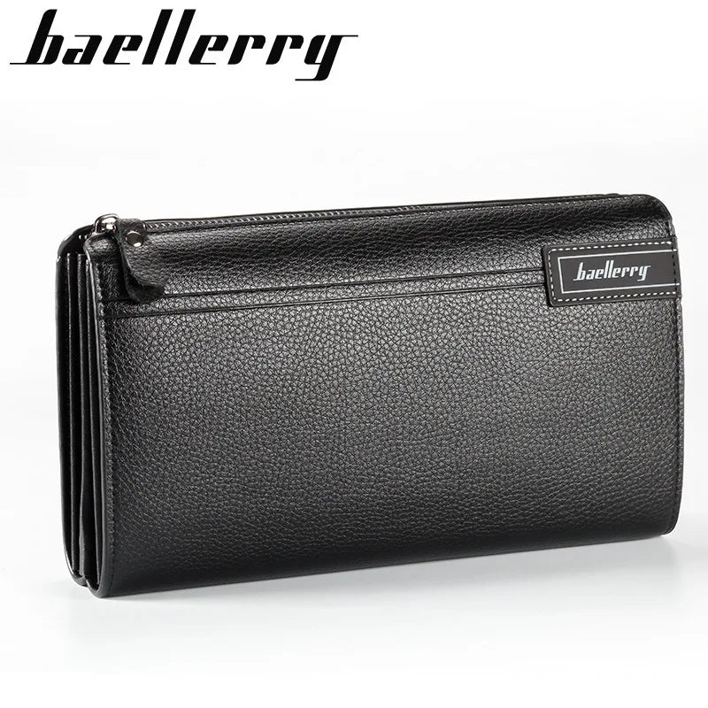 Famous Brand Men Wallet Luxury Long Clutch Handy Bag Moneder Male Leather Purse Men'S Clutch Bags Carteira Masculina