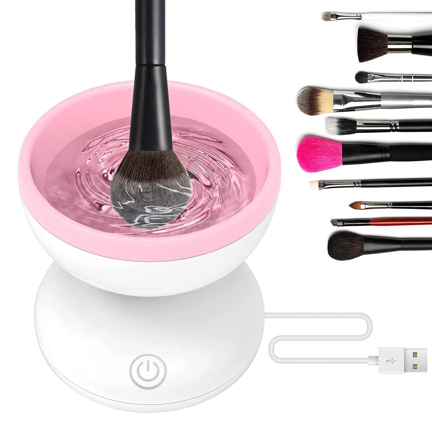 Portable USB Makeup Brush Cleaner Machine Electric Cosmetic Brush Cleaning Washing Tools Automatic Cleaning Makeup Brushes