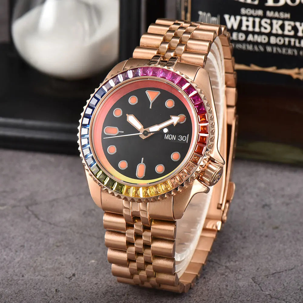 NH36 Watch SKX007  Men Watch New Men Luxury Automatic Mechanical NH35 Watch Movement Stainless Steel Waterproof Watch