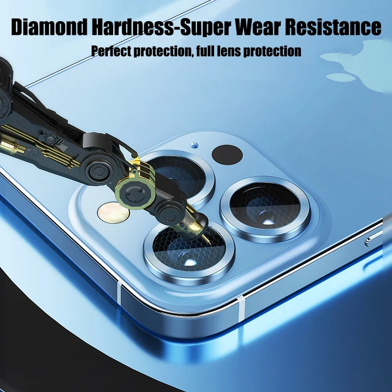 Luxury Camera Lens Protector Glass for Iphone 13 12 11 14 Pro Max Camera Protective Glass for Iphone 12 13 Back Lens Protector