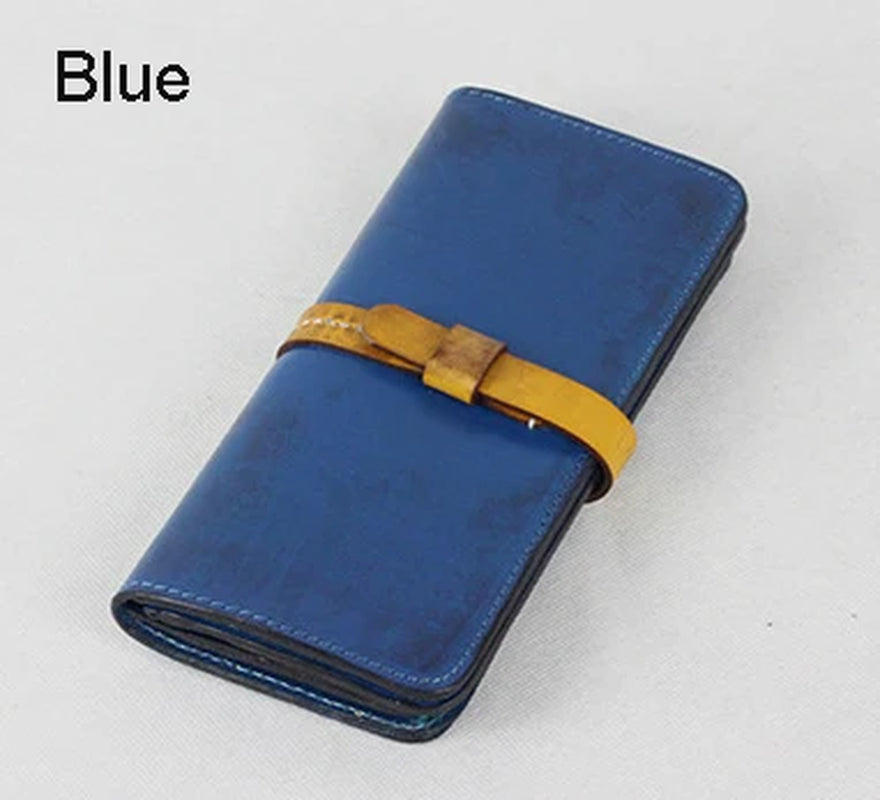 Luxury Handmade Men Genuine Leather Wallet Men Purse Women Leather Long Wallet Clutch Bag Male Purse Money Bag