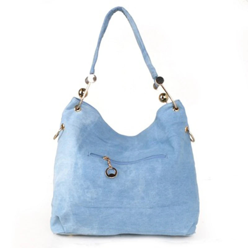 Denim Shoulder Bag Women Pearl Luxury Handbags Women Bags Designer Handbags High Quality Crossbody Bags for Women