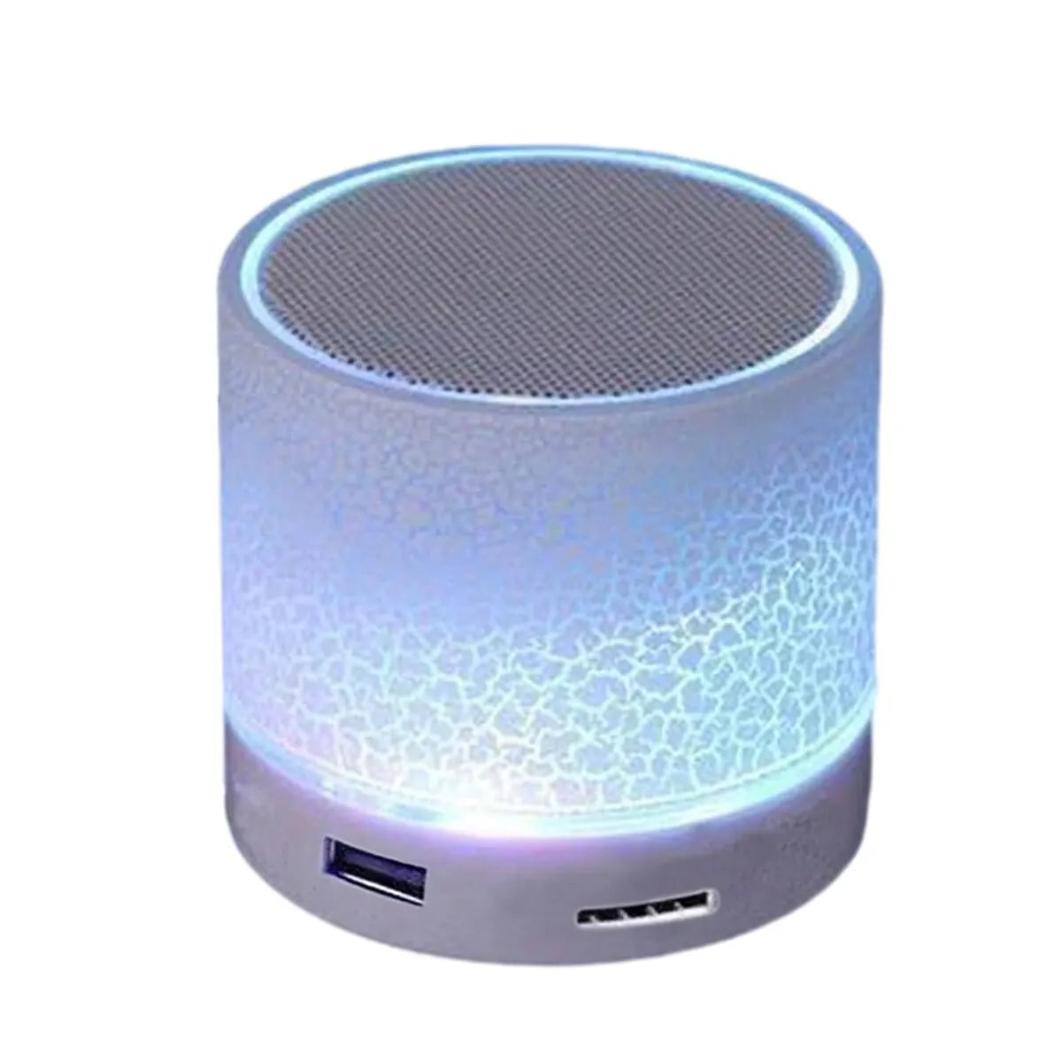 Wireless Mini Speaker, Subwoofer, Dazzle Crackle 7 Colour Light Wireless Mini Speaker, Portable Small Speaker