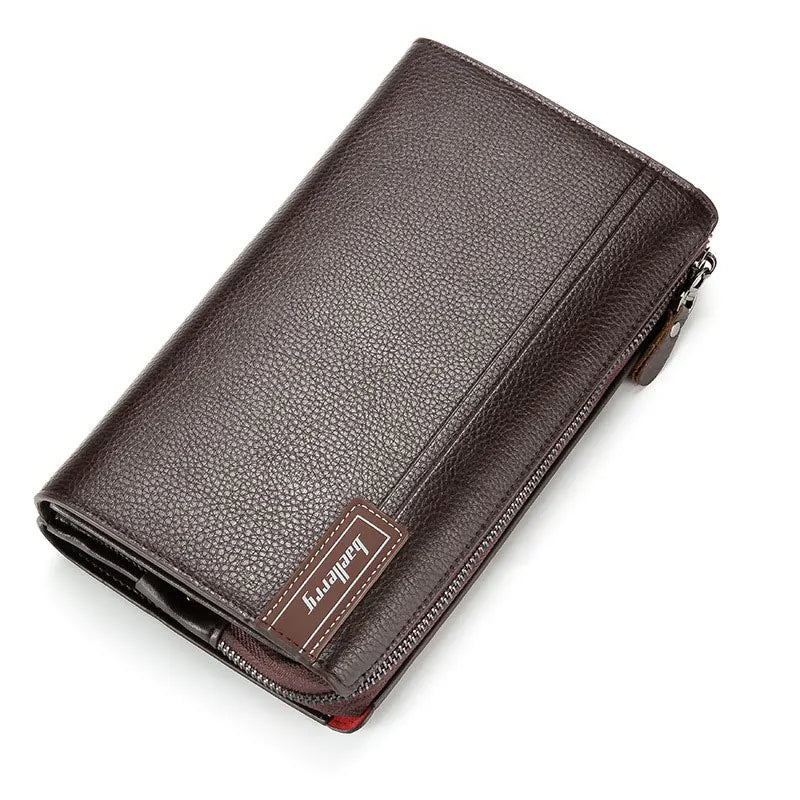 Famous Brand Men Wallet Luxury Long Clutch Handy Bag Moneder Male Leather Purse Men'S Clutch Bags Carteira Masculina