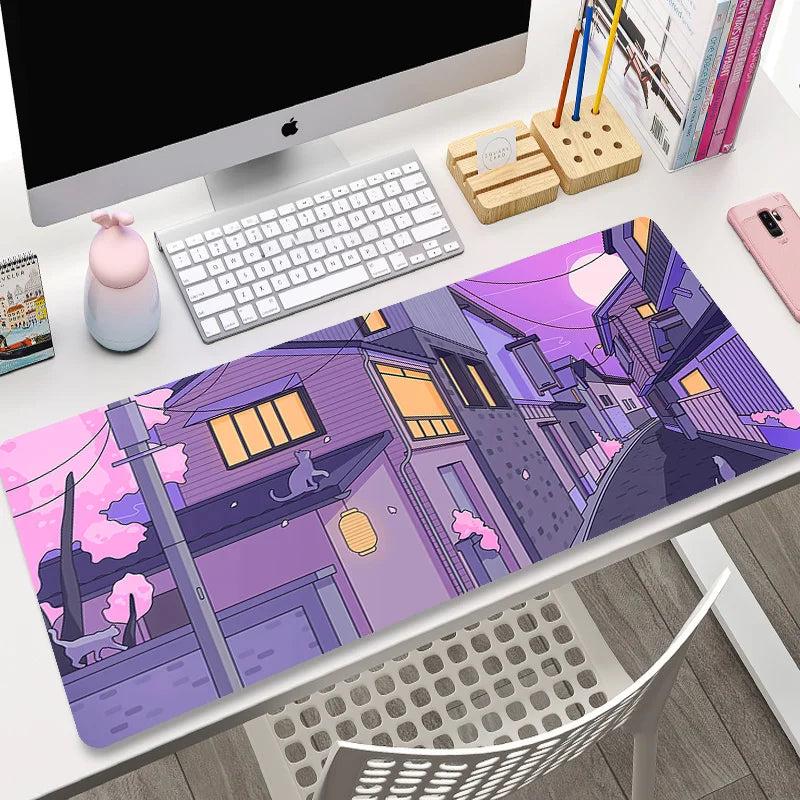 Kawaii Large Mousepad Game Mouse Pad Gamer Big Mouse Mat Cute PC Computer XXL Mouse Carpet 900X400 Mause Pad Keyboard Desk Mat