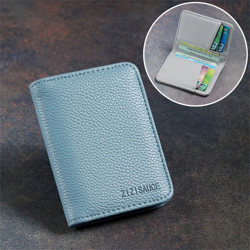 New Super Slim Soft Wallet PU Leather Mini Credit Card Wallet Purse Card Holders Men Wallet Thin Small Short Skin Wallets