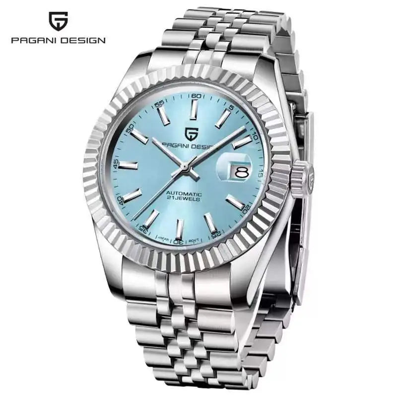 Men Mechanical Watch Luxury Automatic Watch Sport Stainless Steel 100M Waterproof Watch for Men