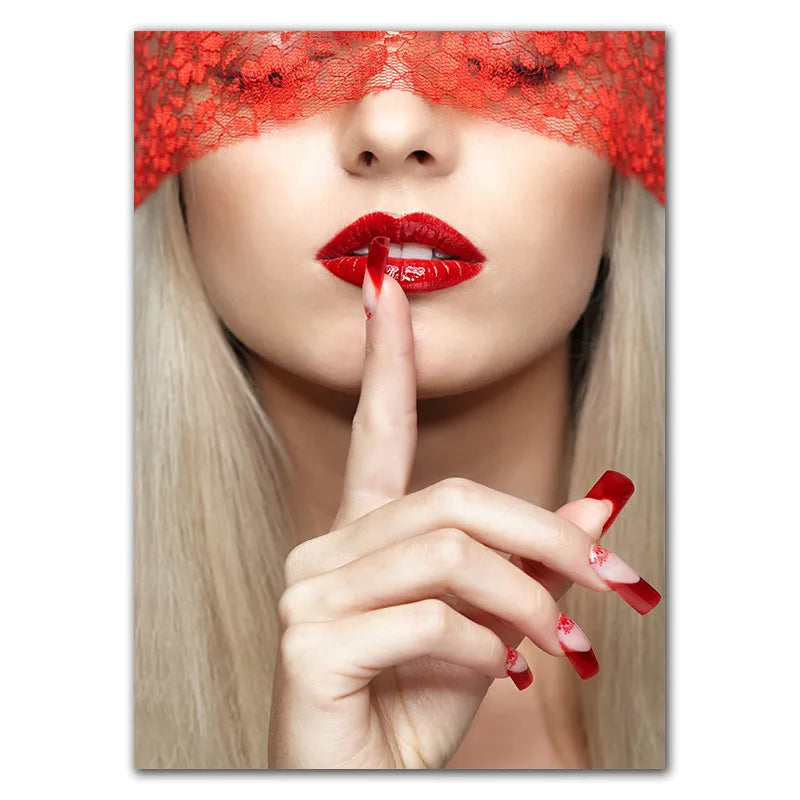 Beauty Nail Shop Art Poster Photo Wall Decoration Beauty Eeyelash Makeup Print Poster Canvas Painting HD2593