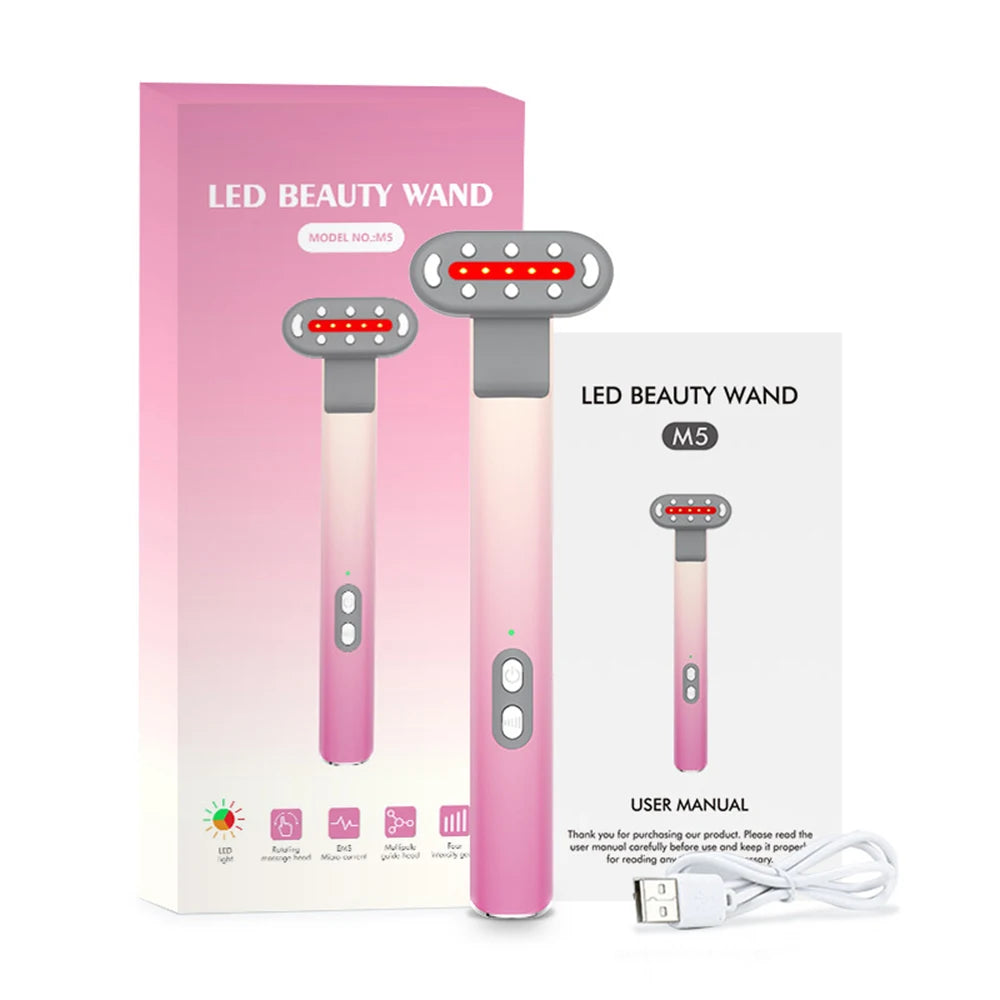 Eye Beauty Device Multifunctional Eye Skin Tightening Beauty Wand Hot Compress Lighten Dark Circles Facial Massage Tool