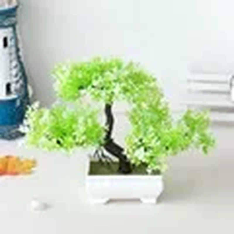 Artificial Plastic Plants Bonsai Small Tree Pot Potted Flower Garden Ornaments Home Decoration Hotel Garden Decor