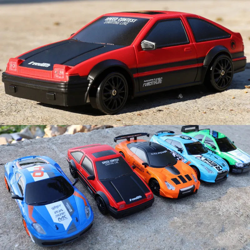 2.4G Drift Rc Car 4WD RC Drift Car Toy Remote Control GTR Model AE86 Vehicle Car RC Racing Car Toy for Children Christmas Gifts