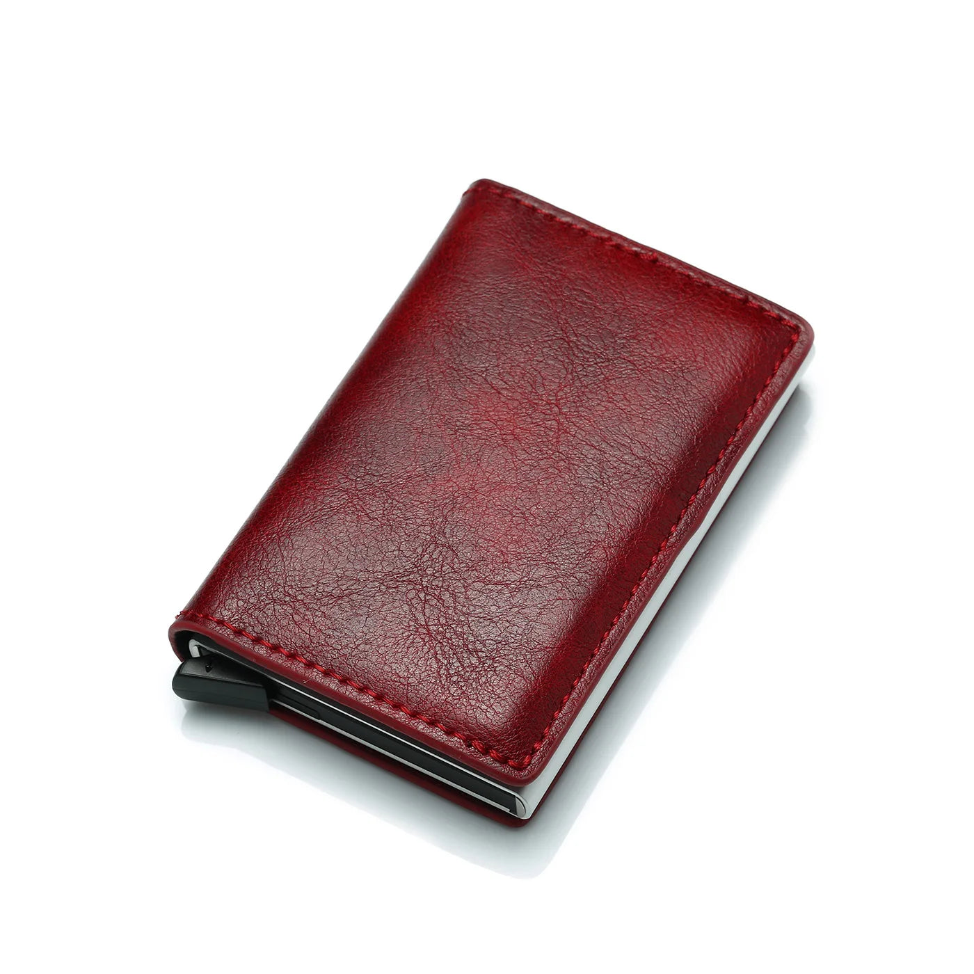 Wallet Credit Card Holder Men Wallet RFID Box Bank Card Holder Vintage Leather Wallet with Money Clips