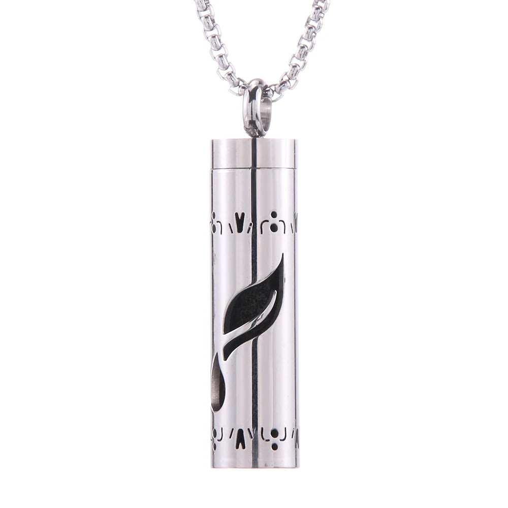 2023 New Aromatherapy Jewelry Necklaces Essential Oil Diffuser Necklace Stainless Steel Open Locket Aroma Scent Perfume Necklace