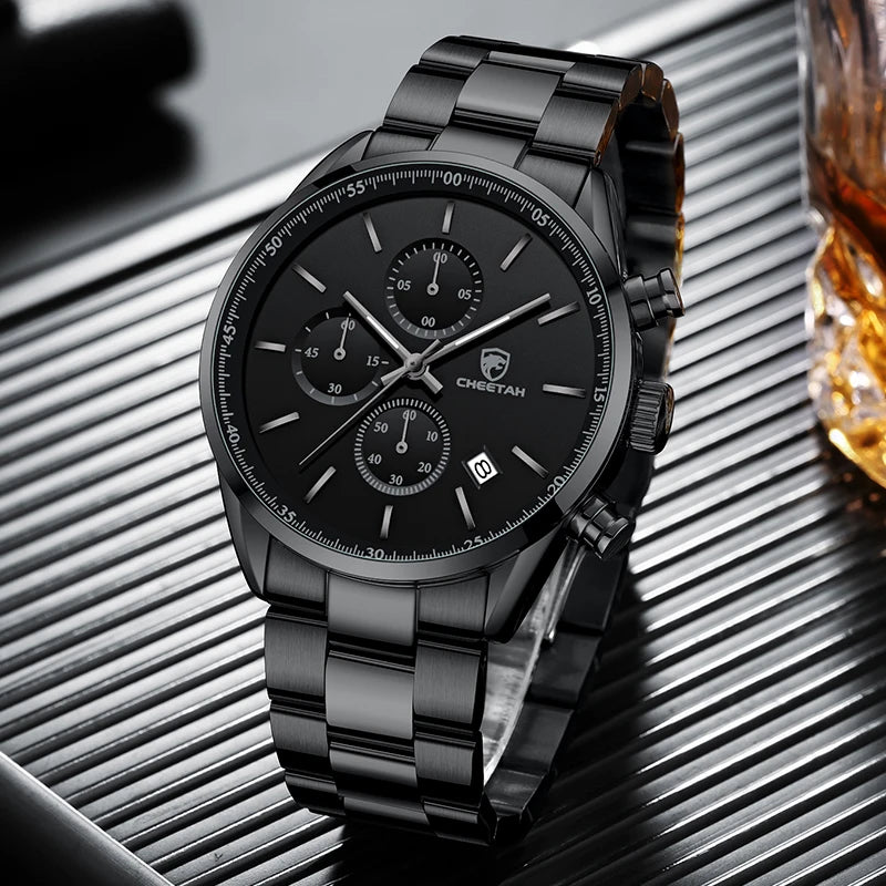 New  Watches for Men Top Brand Luxury Fashion Business Quartz Men’S Wristwatch Stainless Steel Waterproof Sports Clock