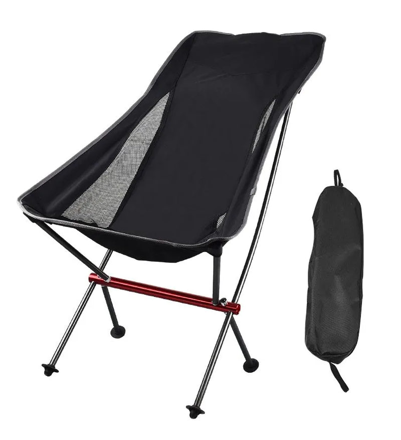 Portable Ultralight Foldable Outdoor Camping Chair Collapsible Picnic Backrest Seat Folding Aluminum Alloy Stool