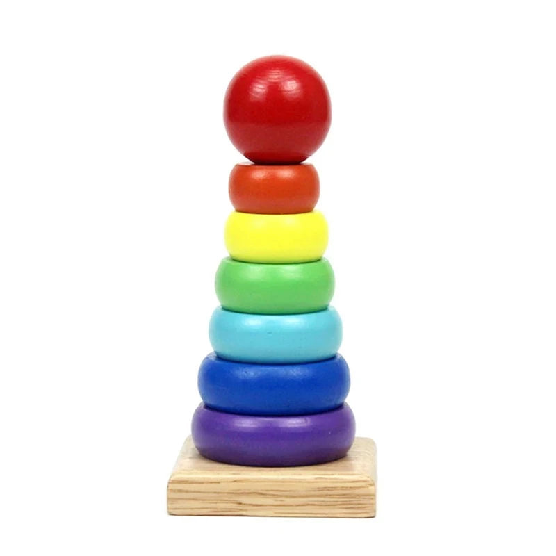 Montessori Wooden Rattles for Baby Crib Toys Baby Rattle Educational Musical Wooden Toys Children Games Baby Toys 0 12 Months