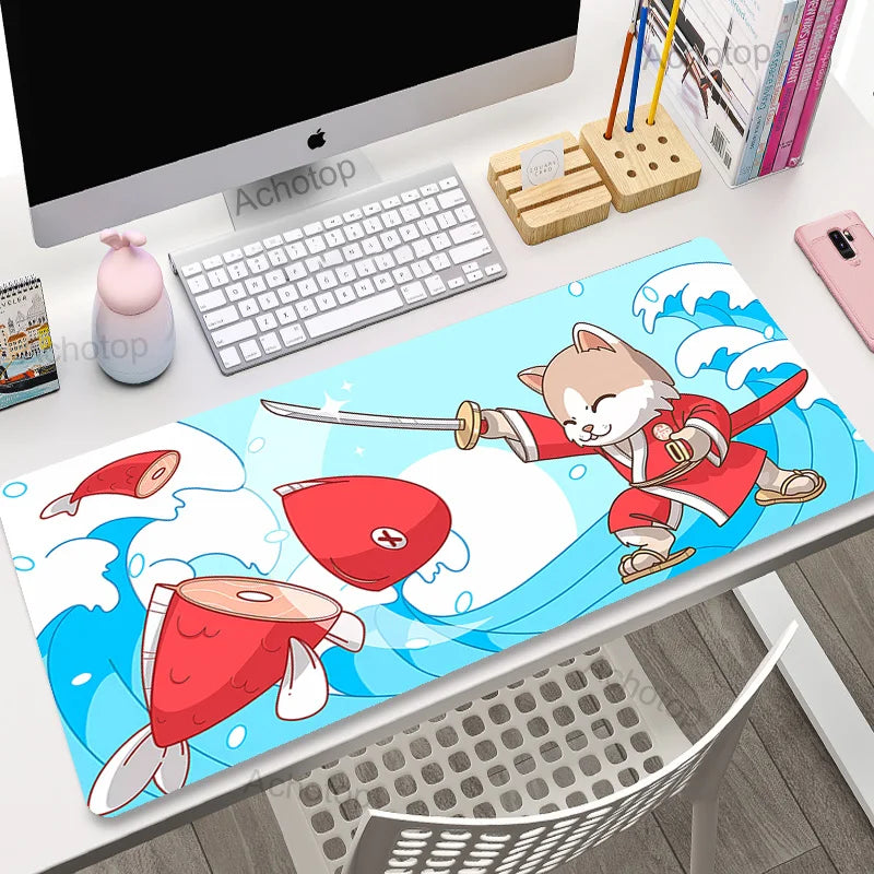 Kawaii Large Mousepad Game Mouse Pad Gamer Big Mouse Mat Cute PC Computer XXL Mouse Carpet 900X400 Mause Pad Keyboard Desk Mat