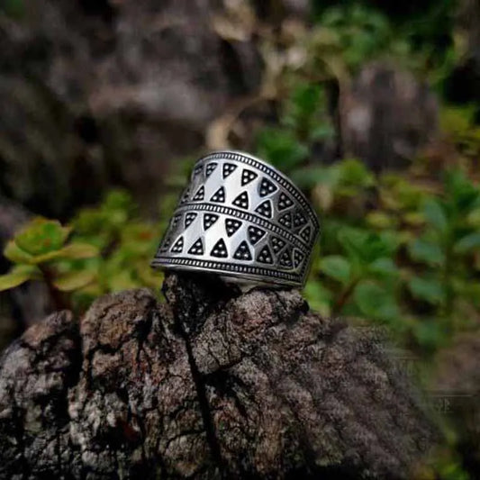 Stainless Steel Odin Norse Viking Amulet Rune Fashion Style MEN and Women Fashion Words RETRO Rings Jewelry Gift OSR516