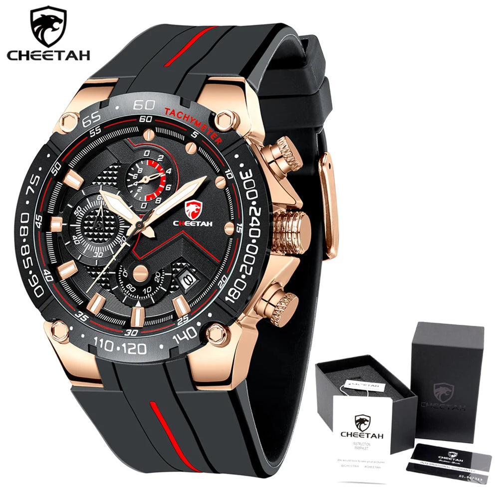 Men Watch  Fashion Luxury Business Wristwatch Silicone Waterproof Clock with Date and Luminous Function Relogio Masculino