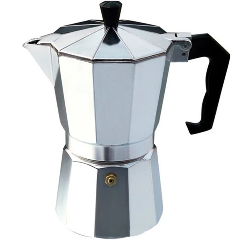 Aluminum Coffee Maker Durable Moka Cafeteira Expresso Percolator Pot Practical Moka Coffee Pot 50/100/150/300/450/600Ml