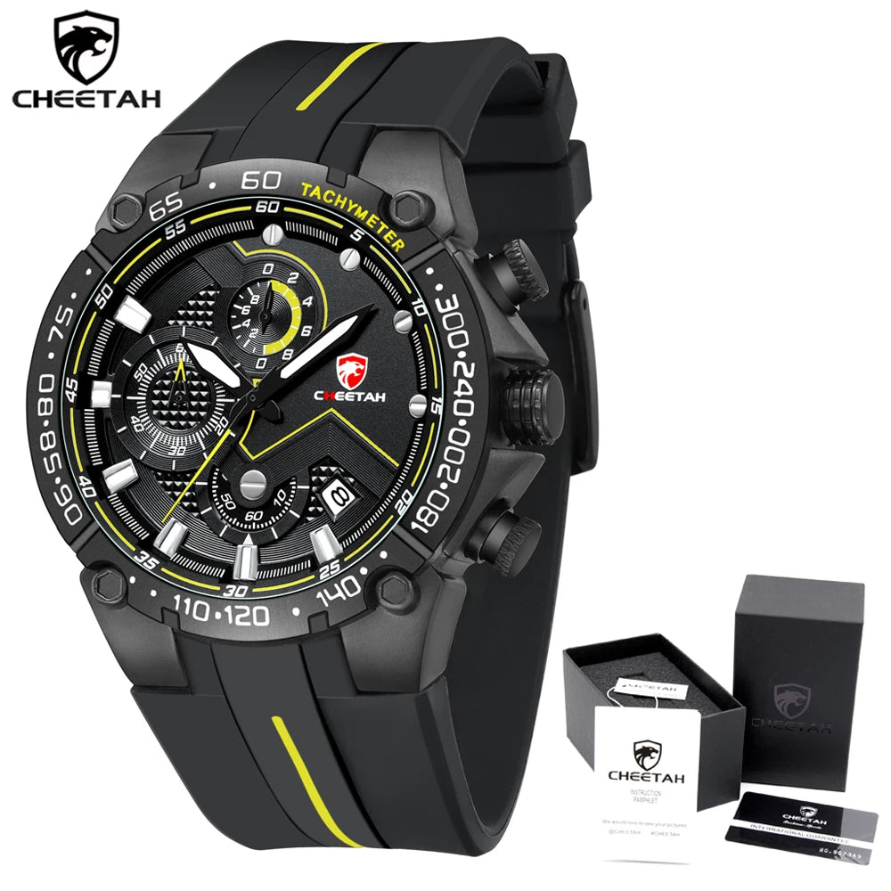 Men Watch  Fashion Luxury Business Wristwatch Silicone Waterproof Clock with Date and Luminous Function Relogio Masculino