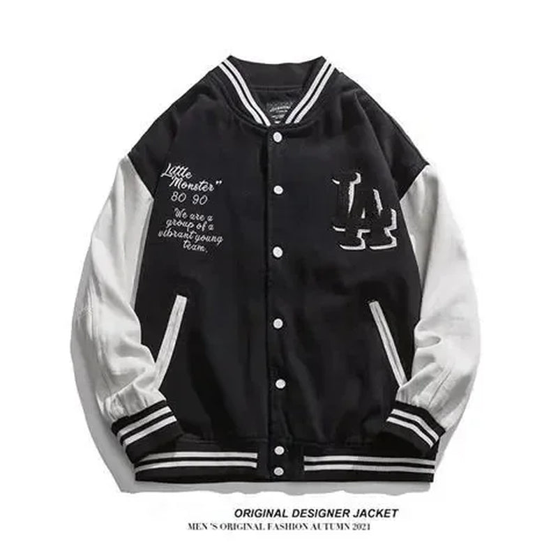 2021 Men'S Jacket Y2K Fall and Winter New Fashion Trendy Brand Baseball Uniform Men'S and Women'S Tops Hot Sale Free Delivery