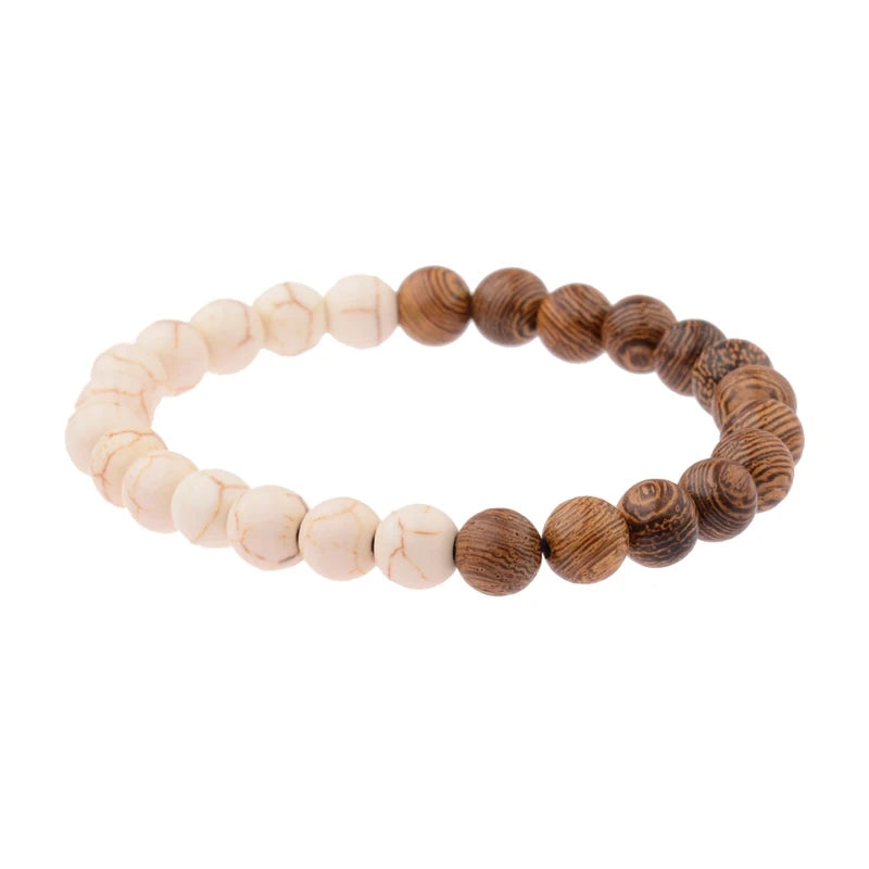 Lava Stone Men Bracelet Natural Moonstone Bead Tibetan Buddha Bracelet Chakra Diffuser Bracelets Men Jewelry Gifts Drop Shipping